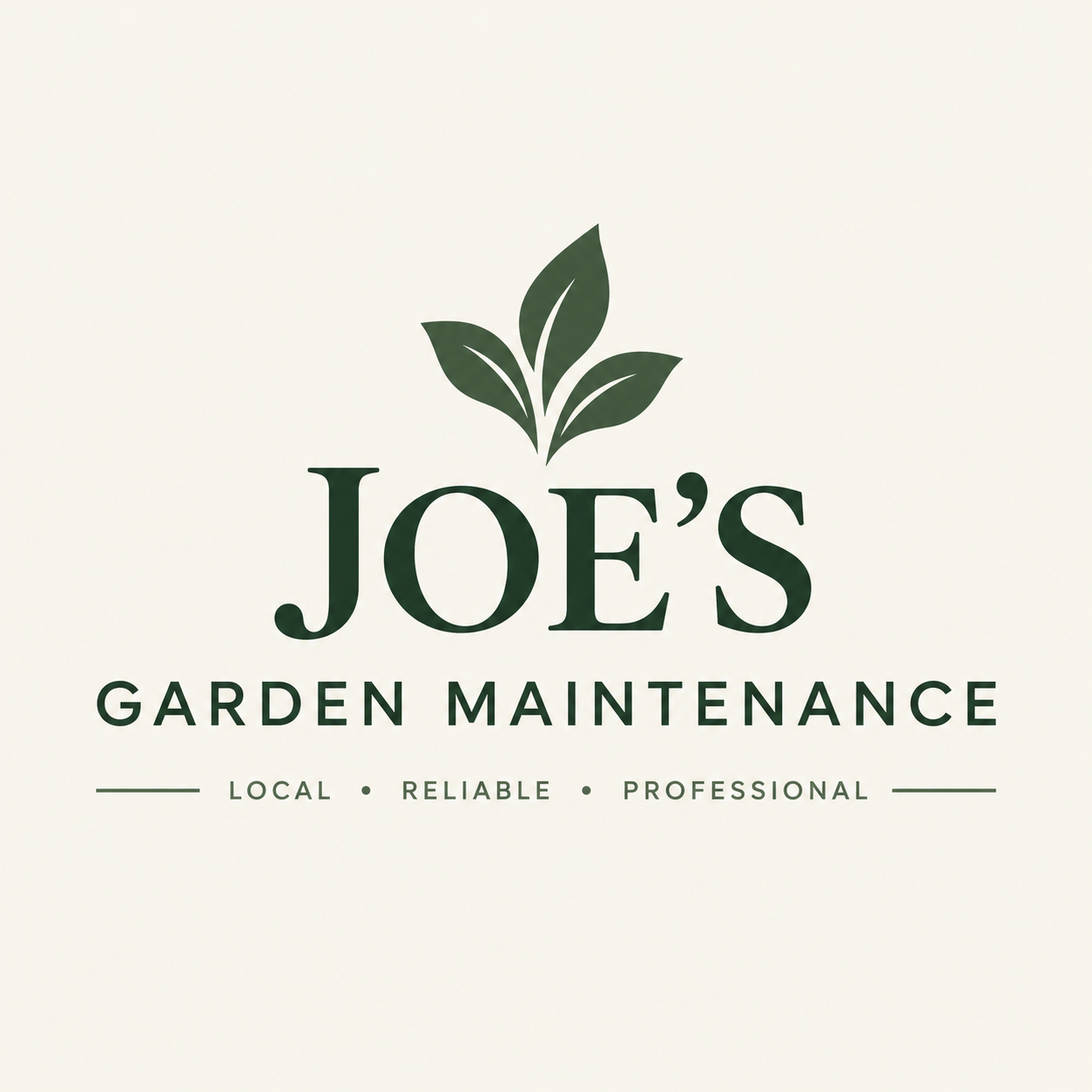 Joe's Garden Maintenance logo